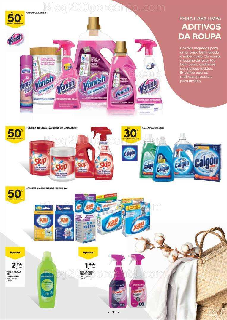 Antevisão Folheto CONTINENTE Casa Limpa Promoções de 29 agosto a 10 setembro