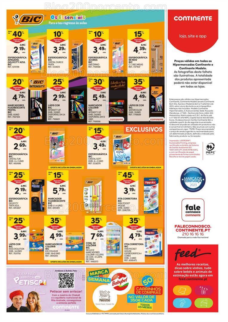 Antevisão Folheto CONTNENTE Bazar Promoções de 5 a 11 setembro