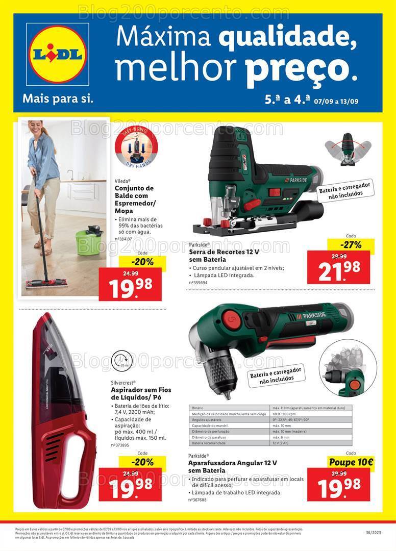 Antevisão Folheto LIDL Extra Promoções de 7 a 13 setembro