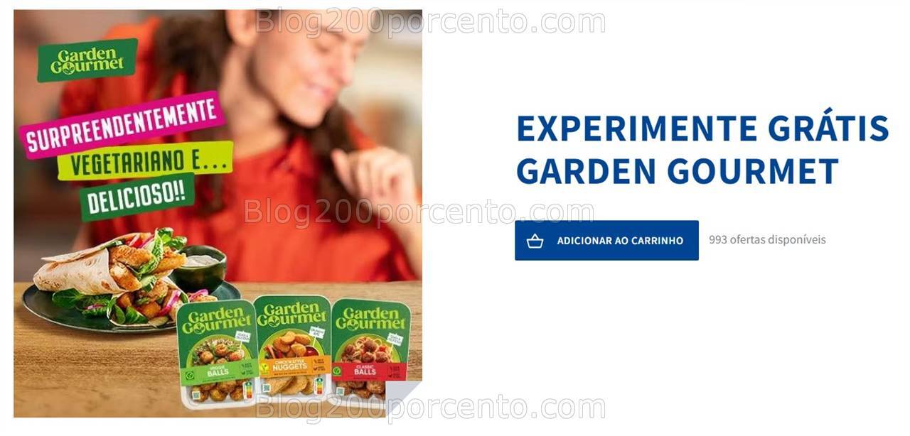 ALERTA - Novo Experimente Grátis GARDEN GOURMET Reembolso até 30 novembro