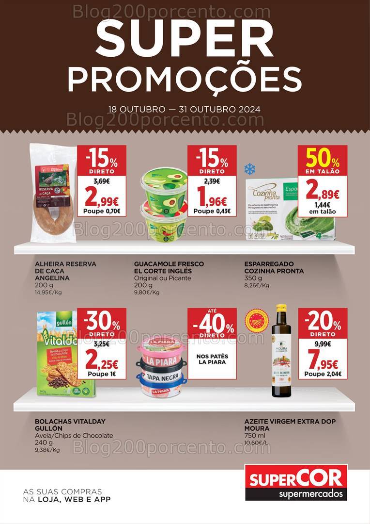 Antevisão Folheto EL CORTE INGLÉS Supermercado Promoções de 18 a 31 outubro