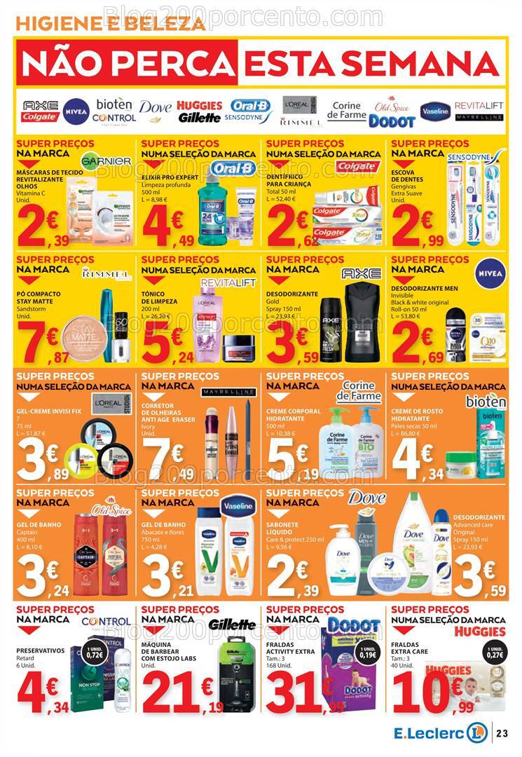 Antevisão Folheto E-LECLERC Promoções de 10 a 16 outubro