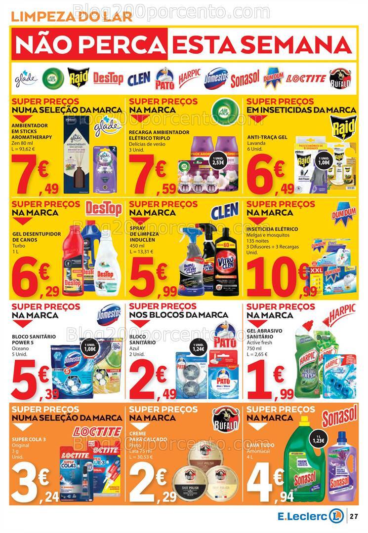 Antevisão Folheto E-LECLERC Promoções de 10 a 16 outubro