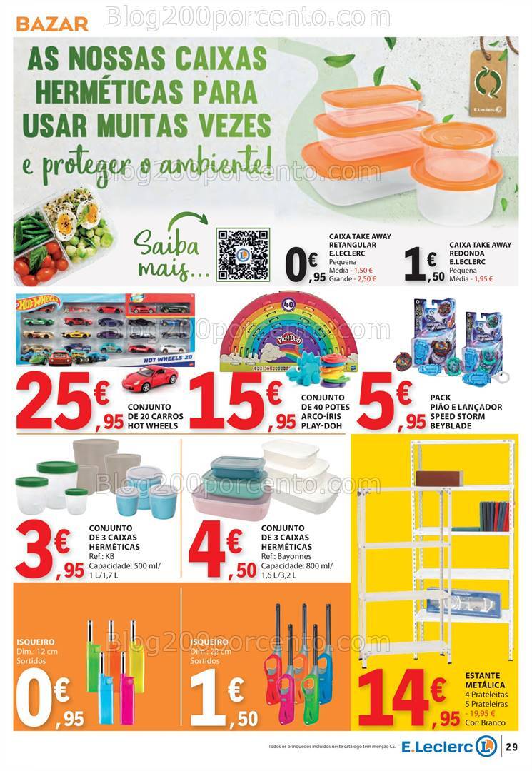 Antevisão Folheto E-LECLERC Promoções de 10 a 16 outubro