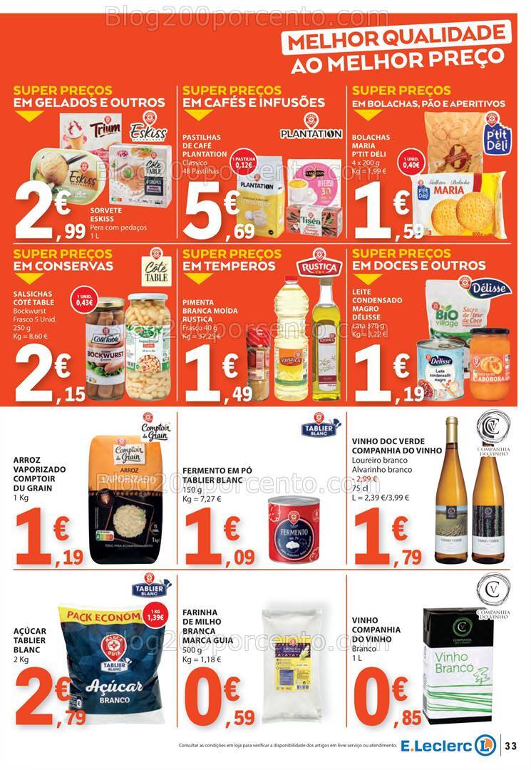 Antevisão Folheto E-LECLERC Promoções de 10 a 16 outubro