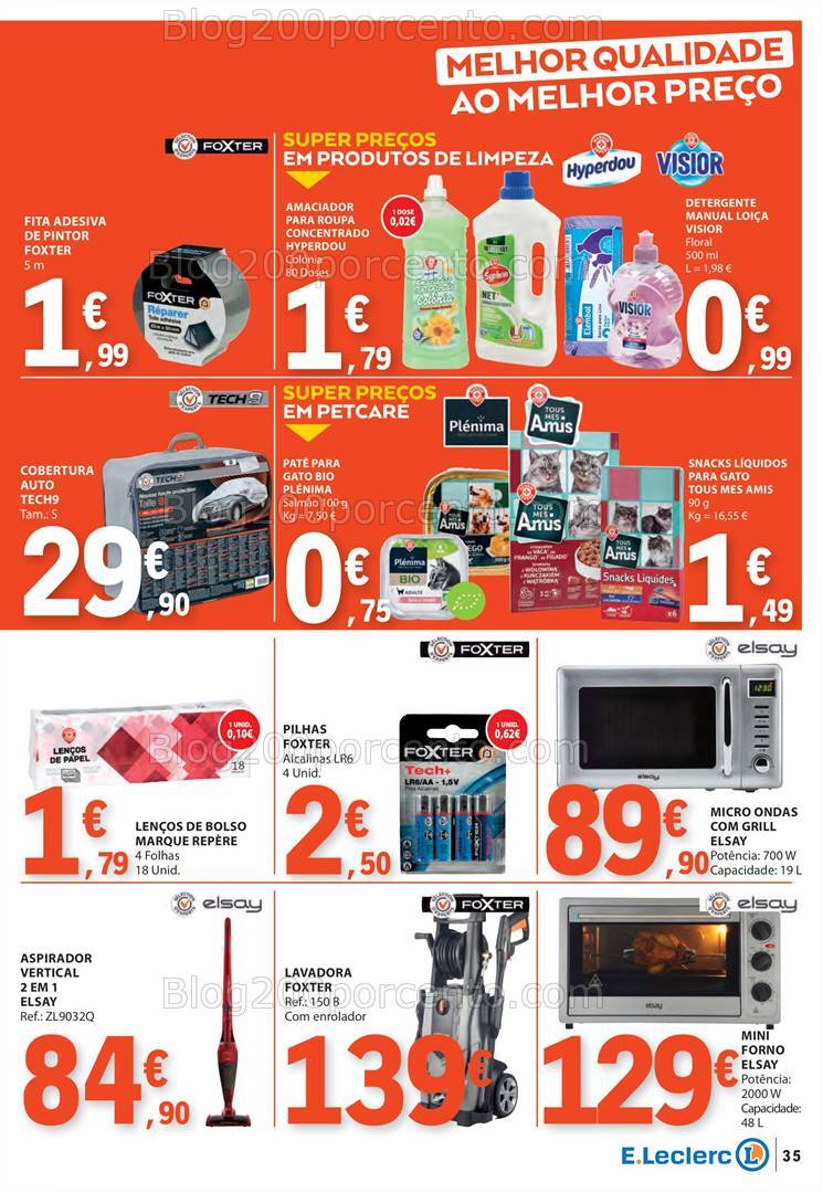 Antevisão Folheto E-LECLERC Promoções de 10 a 16 outubro