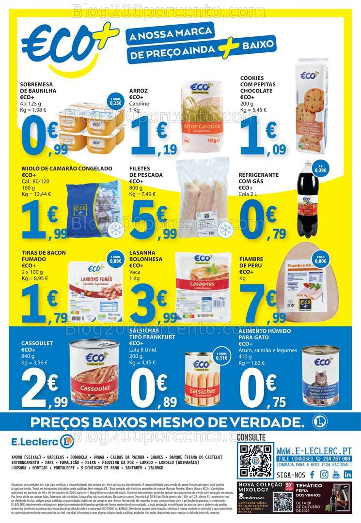 Antevisão Folheto E-LECLERC Promoções de 10 a 16 outubro