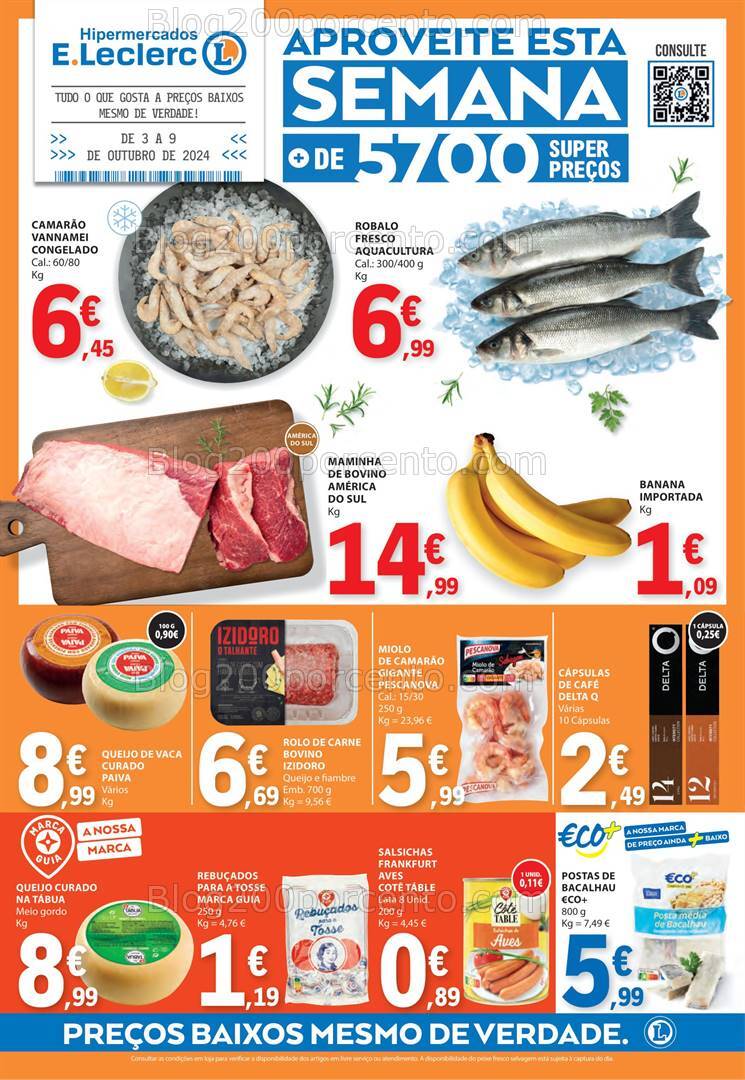 Antevisão Folheto E-LECLERC Promoções de 3 a 9 outubro