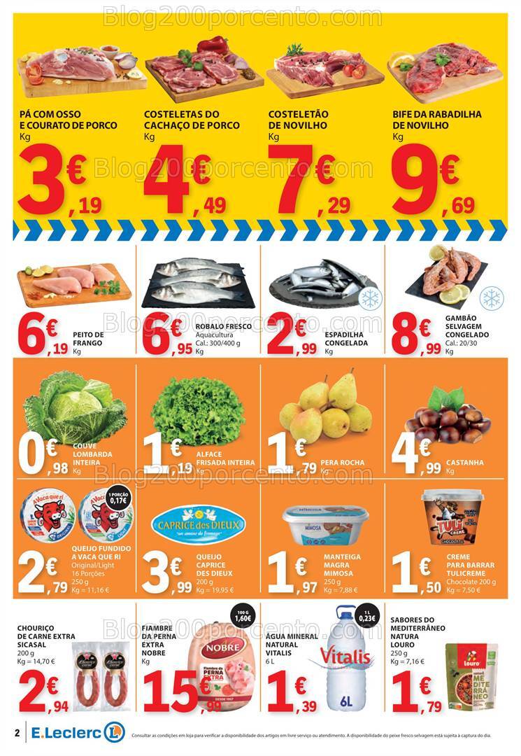 Antevisão Folheto E-LECLERC Promoções Fim de Semana - 11 a 13 outubro