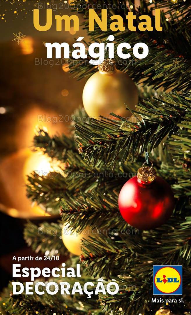 Antevisão Folheto LIDL Especial Decoração de Natal Promoções a partir de 24 outubro