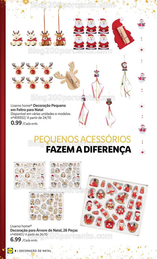 Antevisão Folheto LIDL Especial Decoração de Natal Promoções a partir de 24 outubro