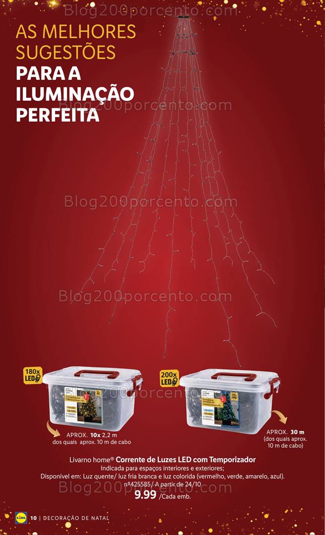 Antevisão Folheto LIDL Especial Decoração de Natal Promoções a partir de 24 outubro