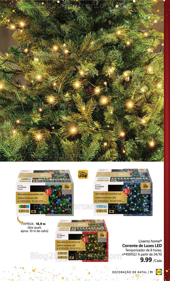 Antevisão Folheto LIDL Especial Decoração de Natal Promoções a partir de 24 outubro