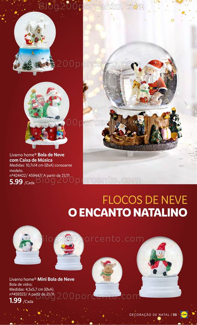 Antevisão Folheto LIDL Especial Decoração de Natal Promoções a partir de 24 outubro