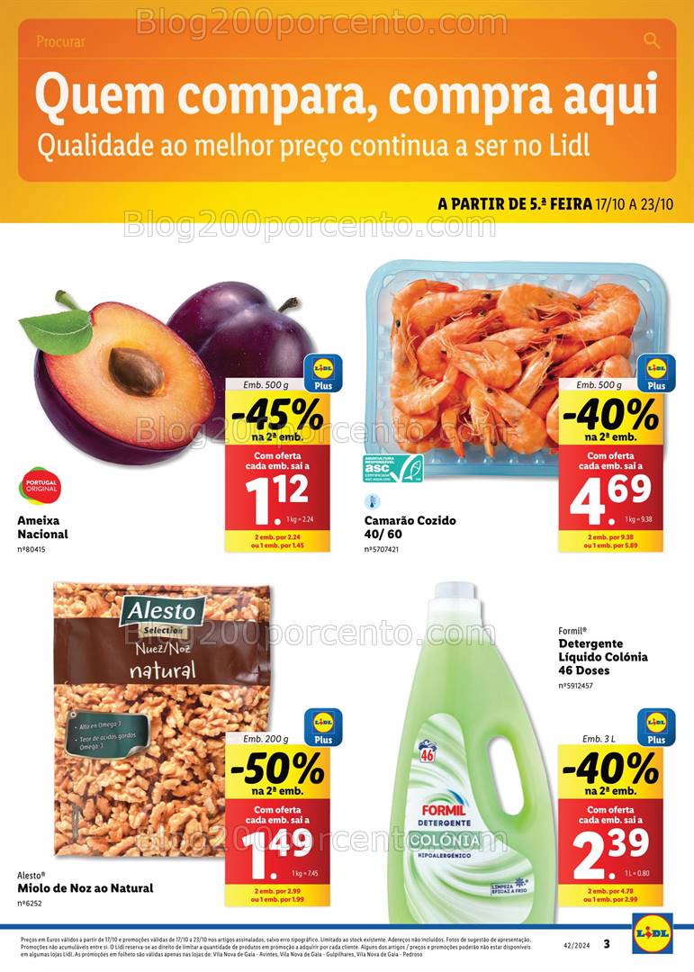 Antevisão Folheto LIDL Extra VNG Promoções de 17 a 23 outubro