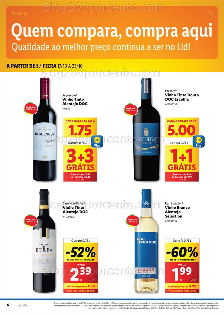 Antevisão Folheto LIDL Extra VNG Promoções de 17 a 23 outubro