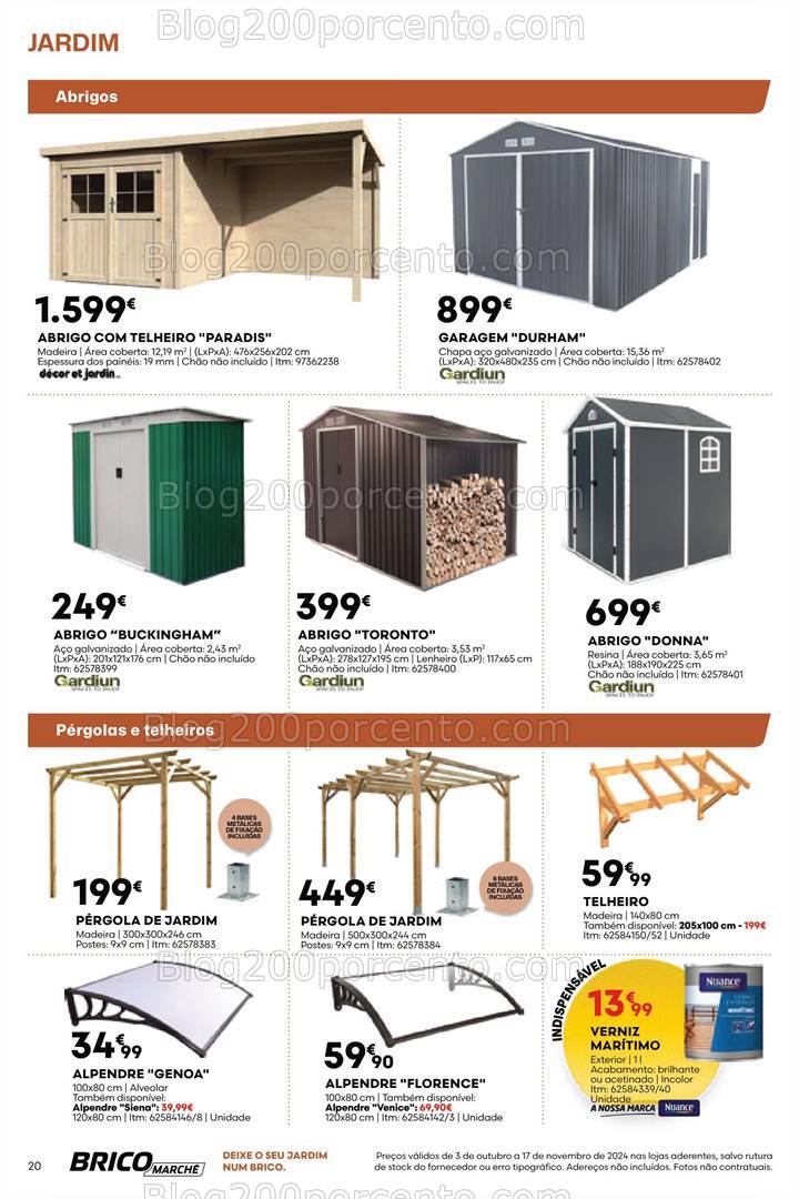 Antevisão Folheto BRICOMARCHÉ Outono - Inverno Promoções de 3 outubro a 17 novembro