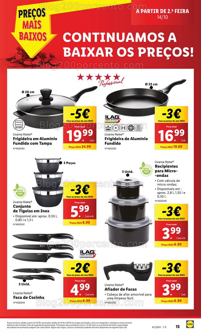 Antevisão Folheto LIDL Bazar Promoções de 10 a 16 outubro