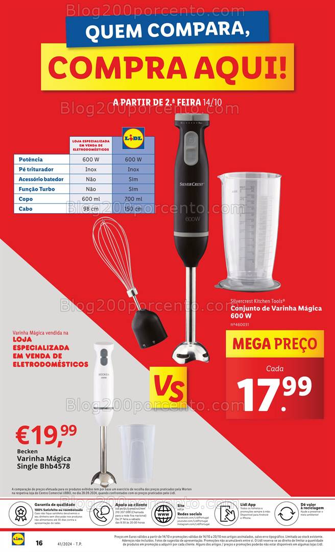 Antevisão Folheto LIDL Bazar Promoções de 10 a 16 outubro