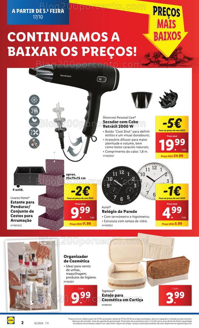 Antevisão Folheto LIDL Bazar Promoções de 17 a 23 outubro