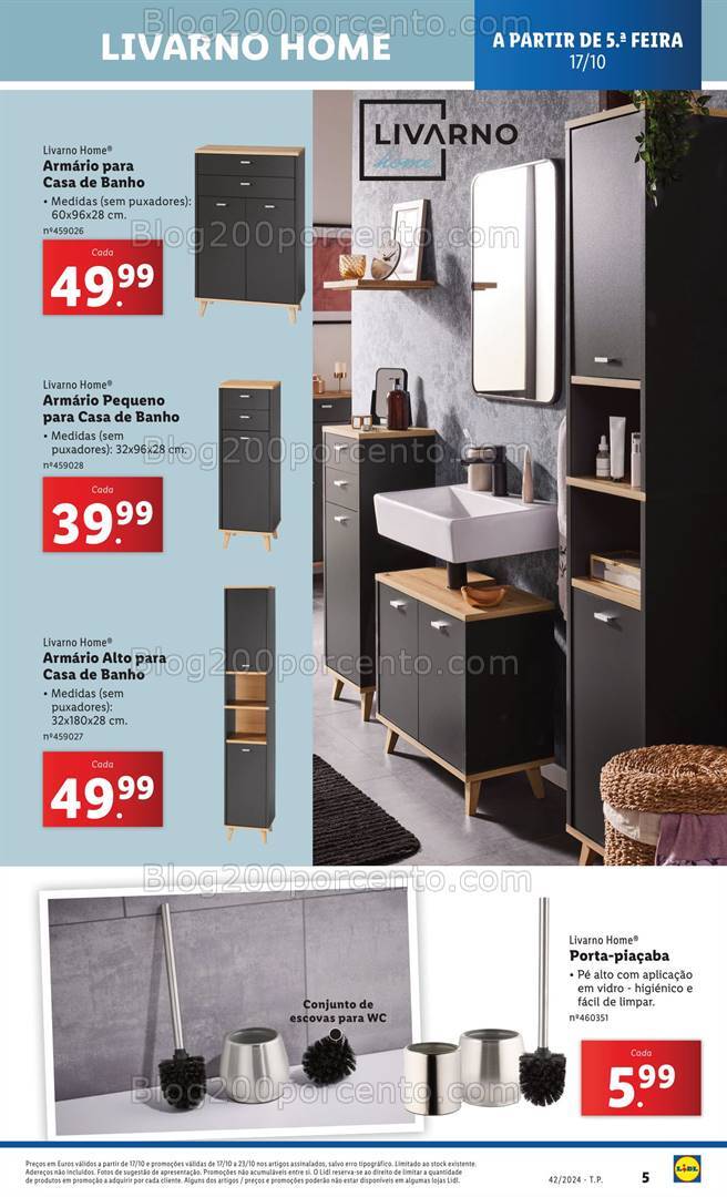 Antevisão Folheto LIDL Bazar Promoções de 17 a 23 outubro