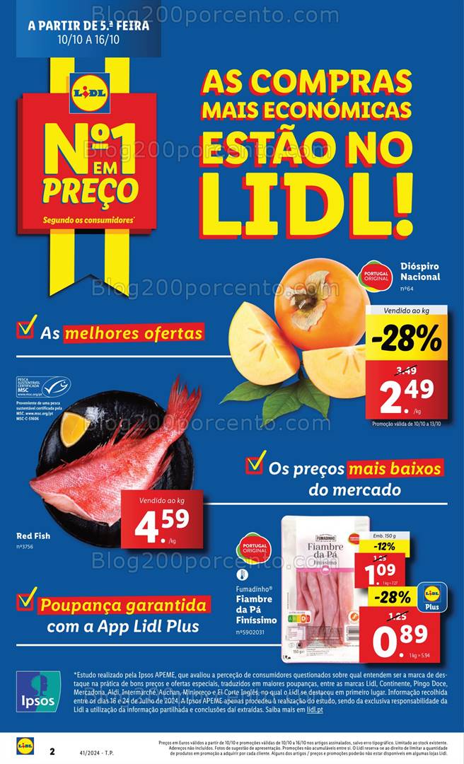 Antevisão Folheto LIDL Promoções de 10 a 16 outubro