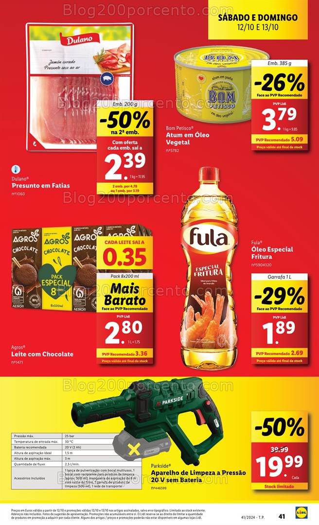 Antevisão Folheto LIDL Promoções de 10 a 16 outubro