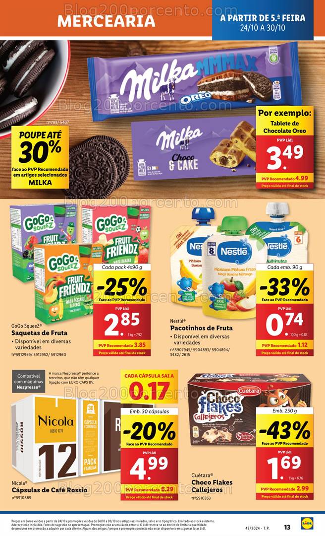 Antevisão Folheto LIDL Promoções de 24 a 30 outubro