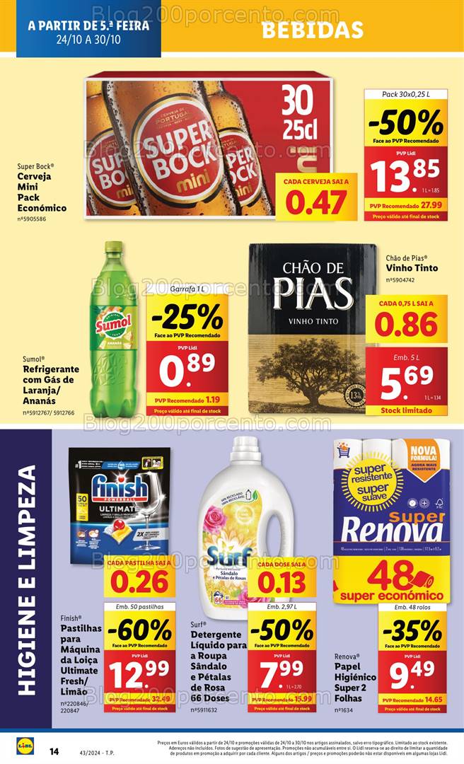 Antevisão Folheto LIDL Promoções de 24 a 30 outubro