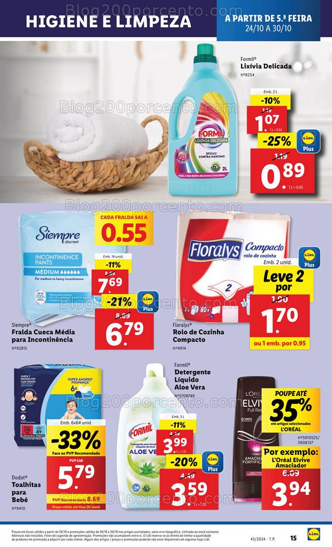 Antevisão Folheto LIDL Promoções de 24 a 30 outubro