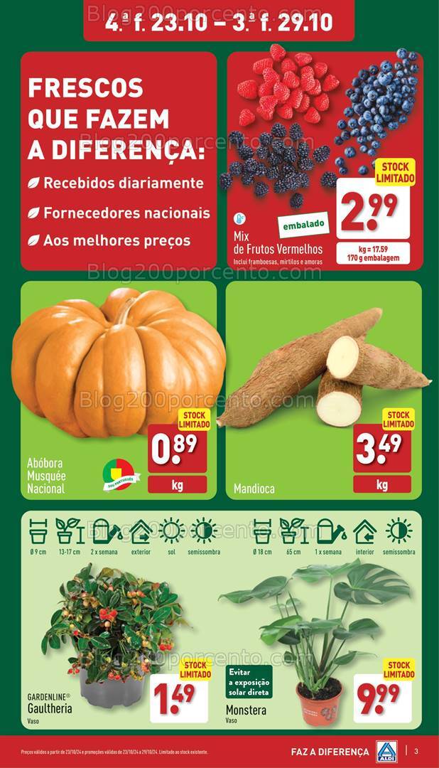 Antevisão Folheto ALDI Promoções de 23 a 29 outubro