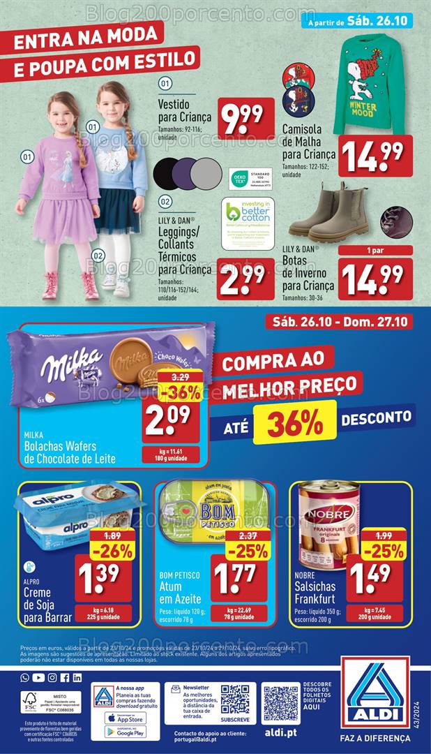 Antevisão Folheto ALDI Promoções de 23 a 29 outubro