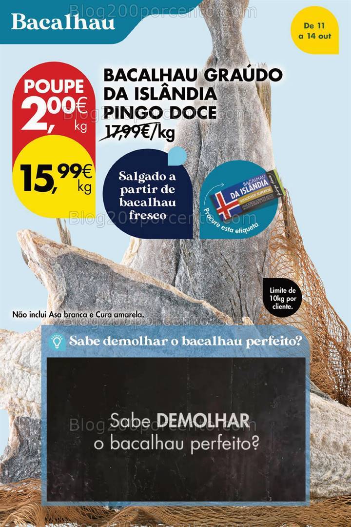 Antevisão Folheto PINGO DOCE Promoções Fim de Semana - 12 a 13 outubro