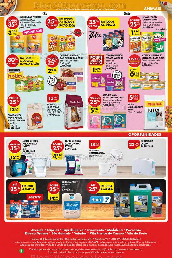 Antevisão Folheto PINGO DOCE Açores Promoções de 10 a 16 outubro