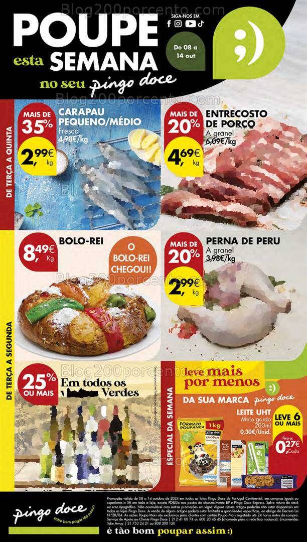 Antevisão Folheto PINGO DOCE Lojas Pequenas Promoções de 8 a 14 outubro