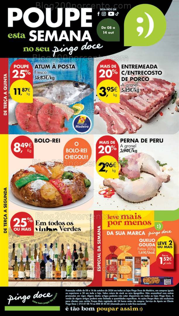 Antevisão Folheto PINGO DOCE Madeira Promoções de 8 a 14 outubro