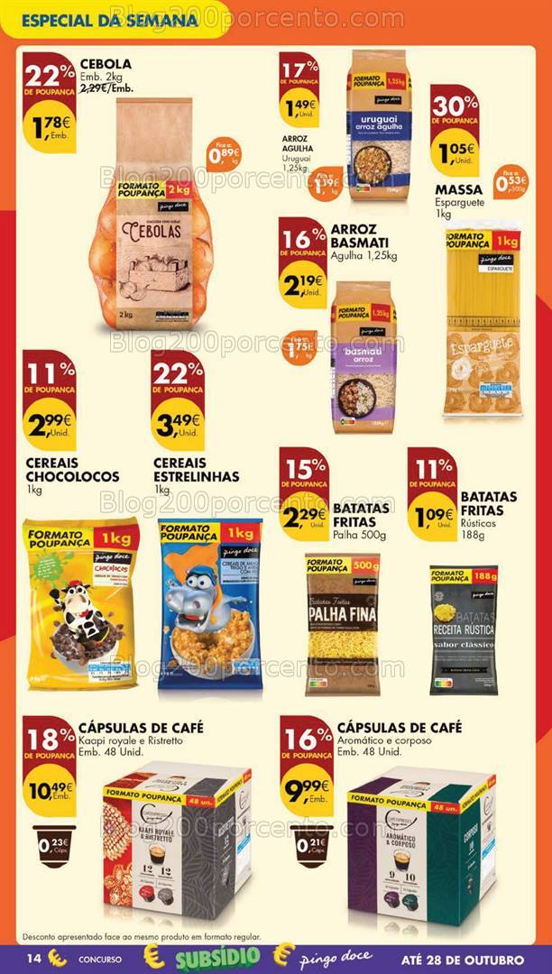 Antevisão Folheto PINGO DOCE Lojas Grandes Promoções de 8 a 14 outubro