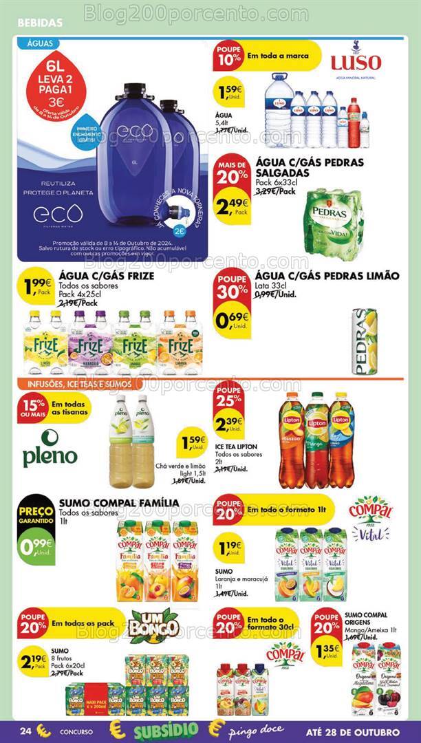 Antevisão Folheto PINGO DOCE Lojas Grandes Promoções de 8 a 14 outubro