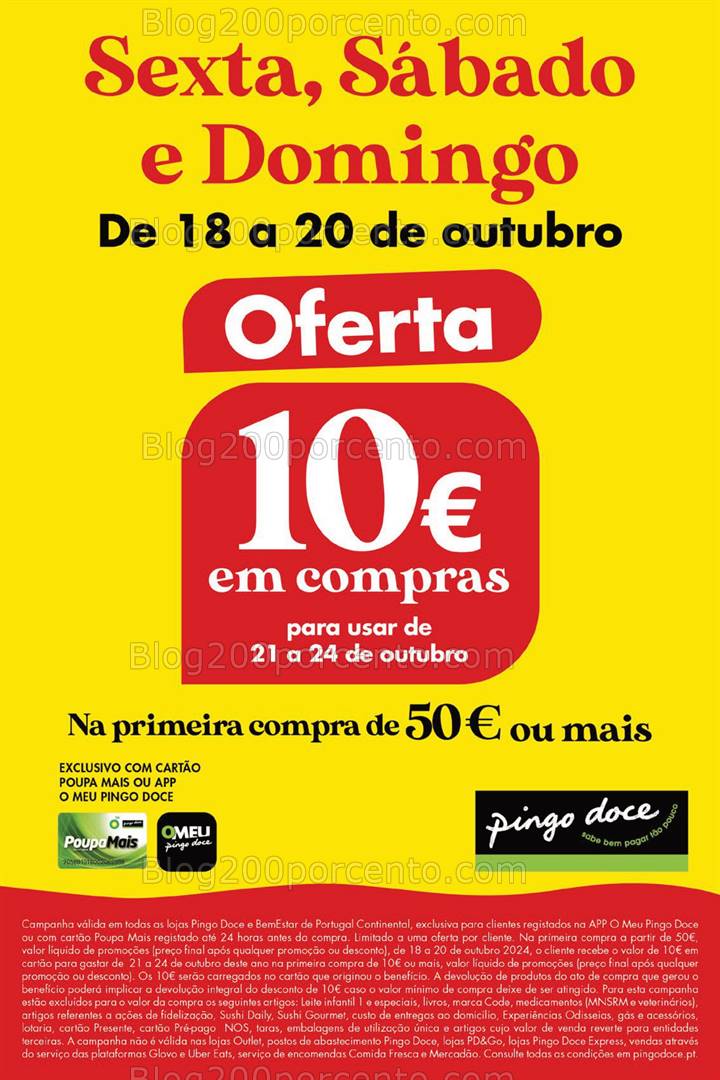 Antevisão Folheto PINGO DOCE Promoções Fim de Semana - 18 a 20 outubro