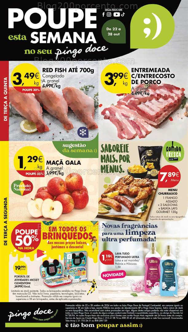 Antevisão Folheto PINGO DOCE lojas Grandes Promoções de 22 a 28 outubro