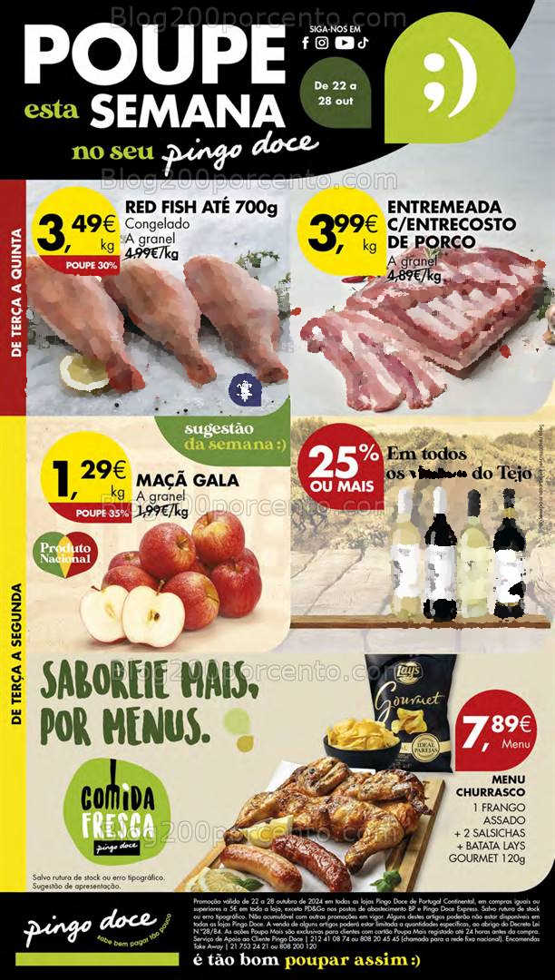 Antevisão Folheto PINGO DOCE Lojas Pequenas Promoções de 22 a 28 outubro