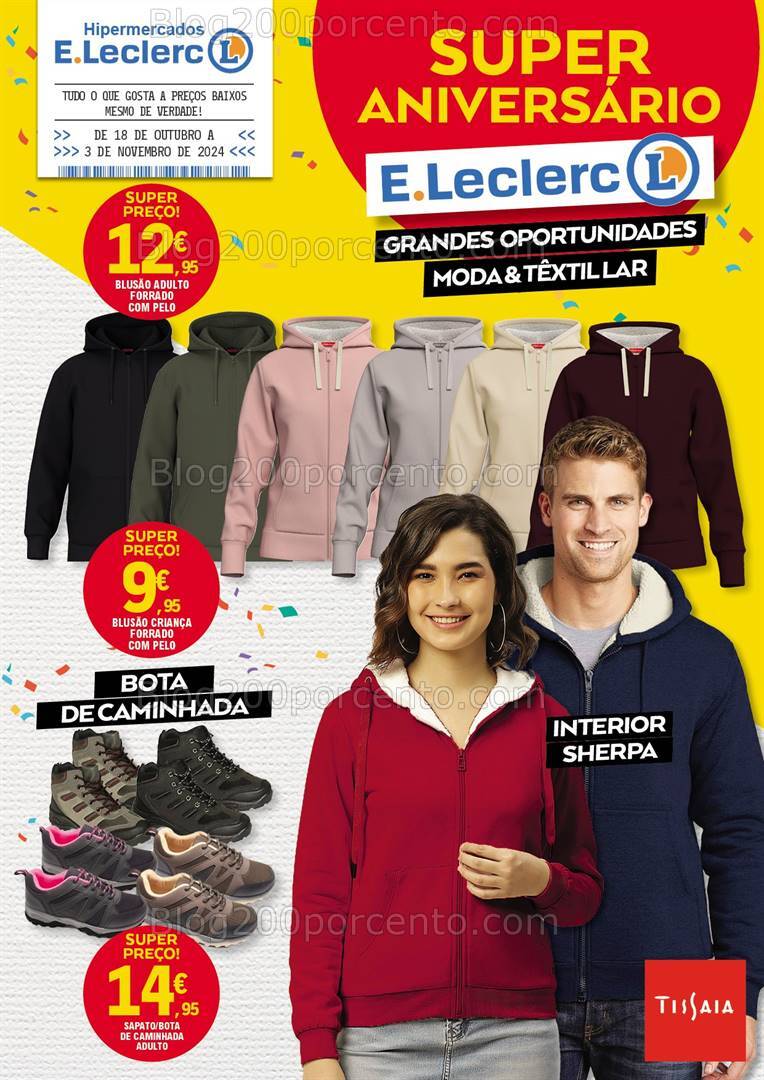 Antevisão Folheto E-LECLERC Bazar Aniversário Promoções de 18 outubro a 3 novembro