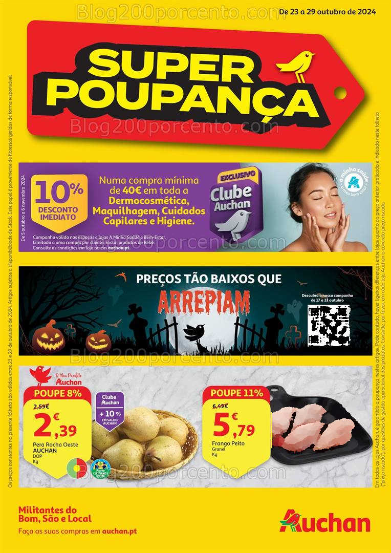 Antevisão Folheto AUCHAN Promoções de 23 a 29 outubro