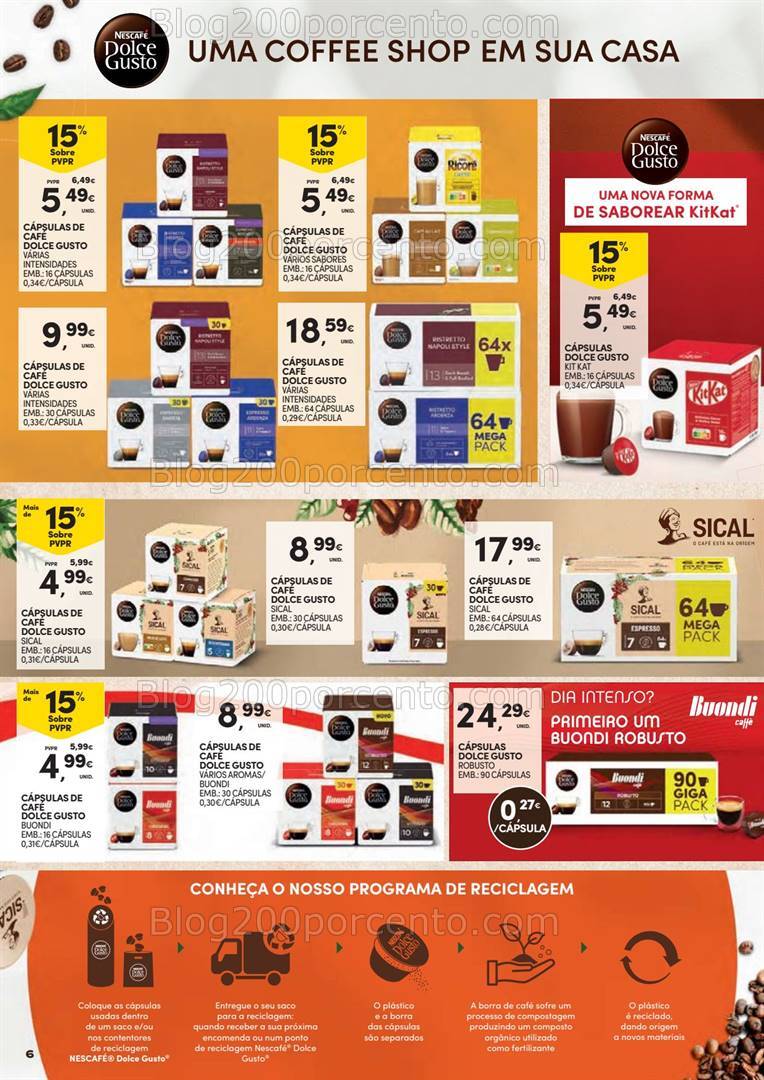 Antevisão Folheto CONTINENTE Especial Cafés Promoções de 15 a 27 outubro