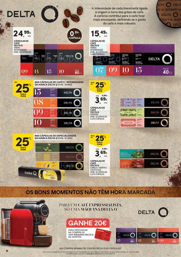 Antevisão Folheto CONTINENTE Especial Cafés Promoções de 15 a 27 outubro