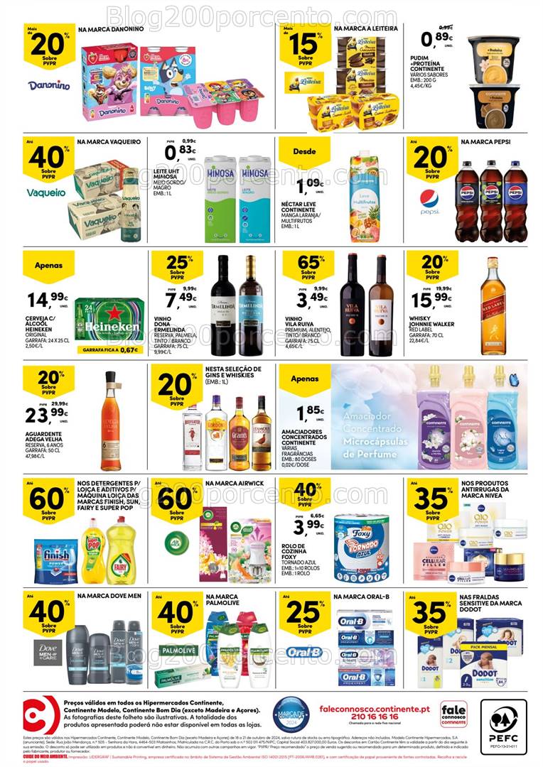 Antevisão Folheto CONTINENTE Promoções Fim de Semana - 18 a 21 outubro