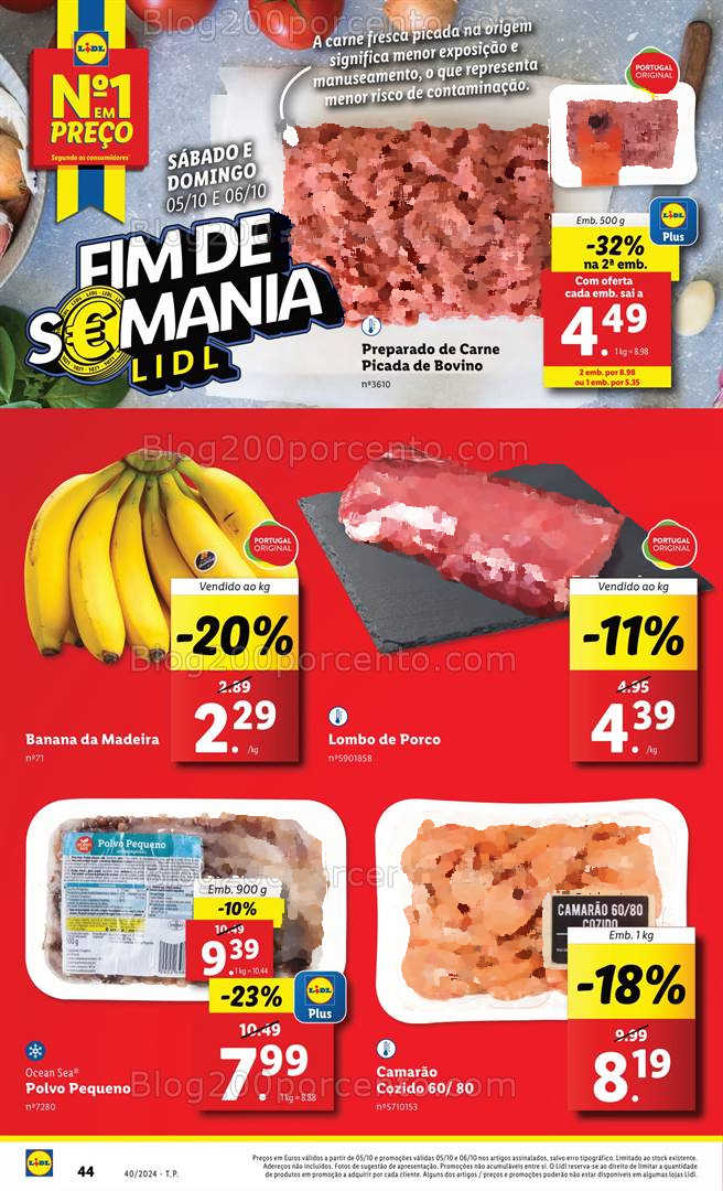 Antevisão Folheto LIDL Promoções Fim de Semana - 5 e 6 outubro