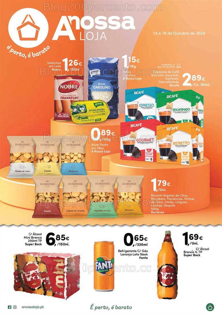 Antevisão Folheto A NOSSA LOJA Promoções de 14 a 18 outubro