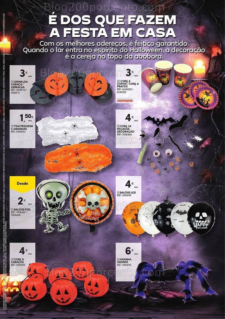 Antevisão Folheto CONTINENTE Halloween Promoções até 31 outubro