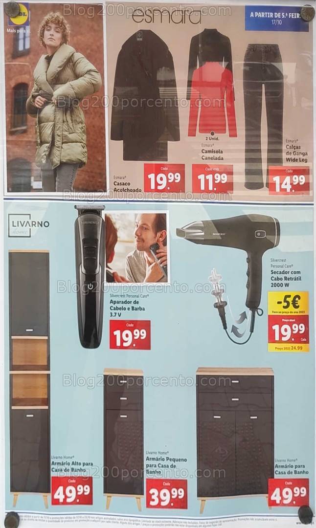 Antevisão Folheto LIDL Bazar Promoções a partir de 17 outubro